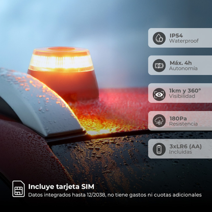 IntechSos - Baliza señalización de emergencia Homologada V16